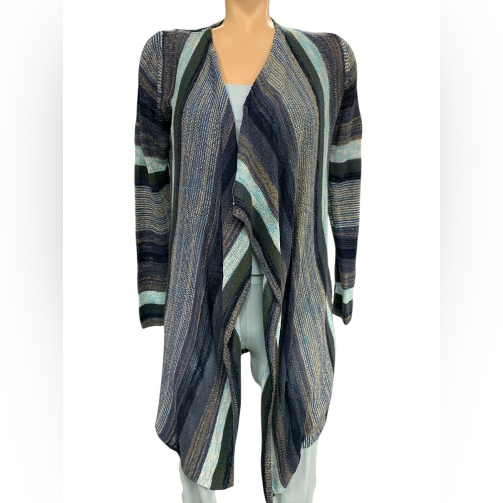 CHARLIE B Multicolor Striped Cardigan Size M
